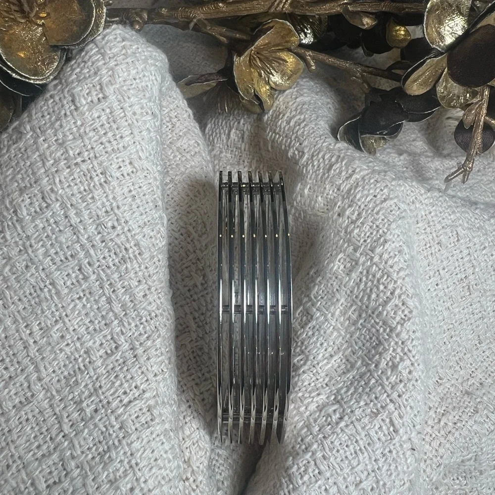 All Saints Silver Cuff Bracelet - Picture 5 of 10